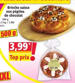 Norma Brioche suisse aux pépites de chocolat offre