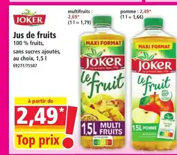 Norma JOKER Jus de fruits offre