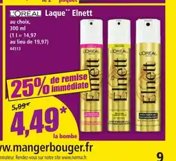 Norma L'ORÉAL Laque Elnett offre