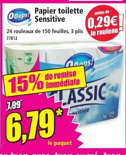 Norma OOOPS Papier toilette sensitive offre