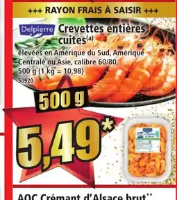 Norma DELPIERRE Crevettes entières cuites offre