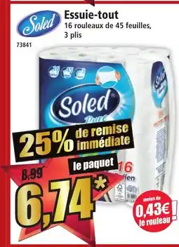 Norma SOLED Essuie-tout offre