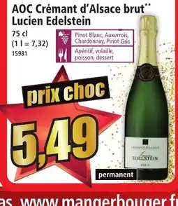 Norma AOC Crémant d'Alsace brut Lucien Edelstein offre