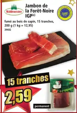 Norma WALDMEISTER Jambon de la Forêt-Noire IGP offre