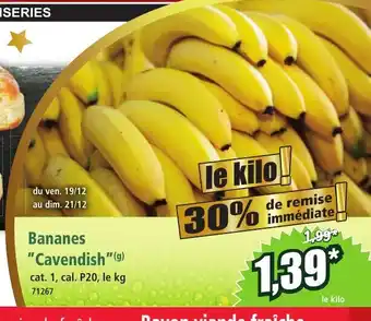 Norma Bananes Cavendish offre