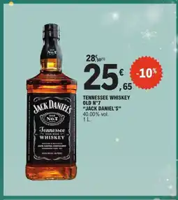 E.Leclerc Express JACK DANIEL'S Tennessee whiskey old n°7 offre