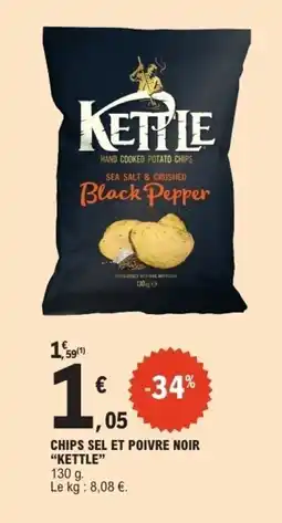 E.Leclerc Express KETTLE Chips sel et poivre noir offre