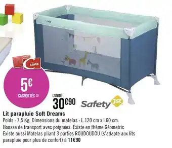 Safety 1st lit parapluie soft dreams