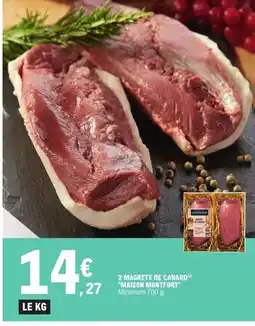E.Leclerc Express MAISON MONTFORT 2 magrets de canard offre