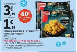 E.Leclerc Express FINDUS Pommes duchesse à la truffe surgelées offre