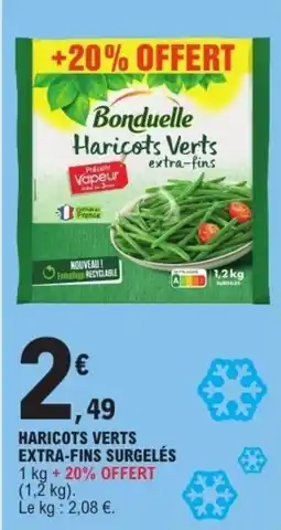E.Leclerc Express Haricots verts extra-fins surgelés offre
