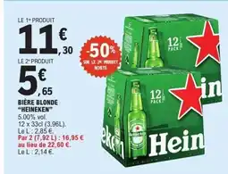 E.Leclerc Express HEINEKEN Bière blonde offre