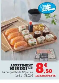 U Express Asortiment de sushis offre
