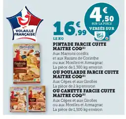 U Express MAITRE COQ Pintade farcie cuite offre