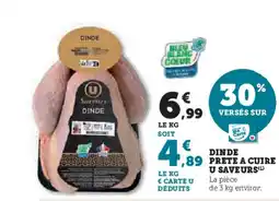 U Express Dinde prt a cuire u saveurs offre