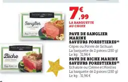 U Express Pave de biche marine saveurs forestieres offre