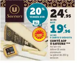 U Express Comté aop u saveurs offre