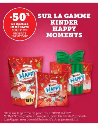 Sur la gamme kinder happy moments