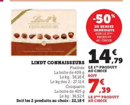 U Express LINDT CONNAISSEURS offre