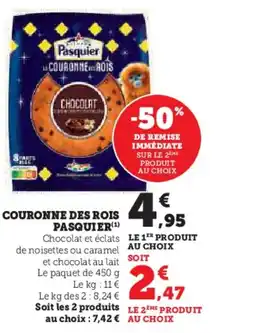 U Express PASQUIER Couronne des rois offre