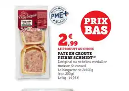 U Express PIERRE SCHMIDT Pate en croute offre