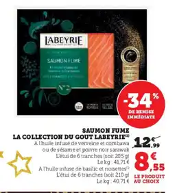 U Express LABEYRIE Saumon fume la collection du gout offre