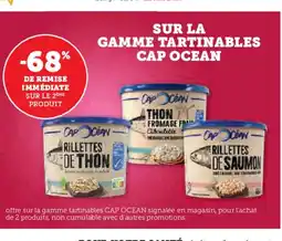 U Express CAP OCEAN Sur la gamme tartinables offre