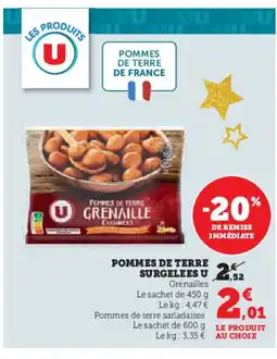 U Express Pommes de terre surgelees u offre