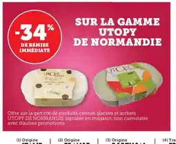U Express Sur la gamme utopy de normandie offre