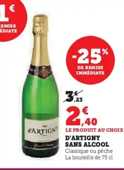 U Express D'ARTIGNY Sans alcool offre