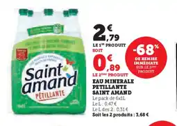 U Express SAINT AMAND Eau minerale petillante offre