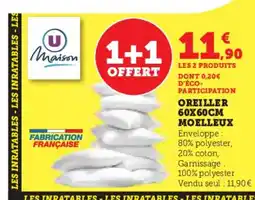 Hyper U Oreiller moelleux offre