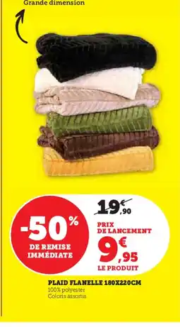 Hyper U Plaid flanelle offre