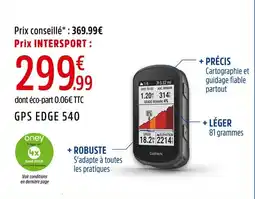 Intersport Gps edge 540 offre