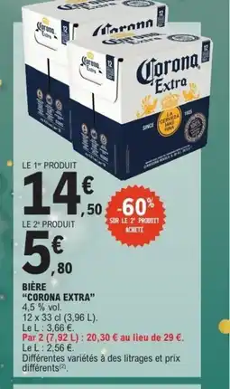 E.Leclerc CORONA EXTRA Bière offre