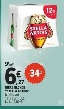 E.Leclerc STELLA ARTOIS Bière blonde offre