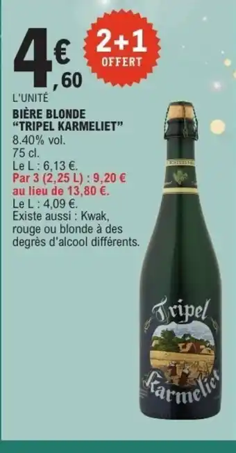 TRIPEL KARMELIET Bière blonde
