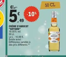 E.Leclerc GIFFARD Crème d'abricot offre