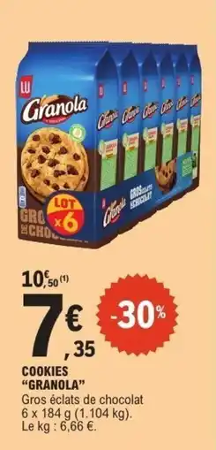 E.Leclerc GRANOLA Cookies offre