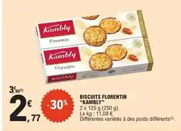 E.Leclerc KAMBLY Biscuits florentin offre