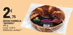 E.Leclerc GECCHELE Gâteau ciambella offre