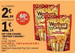 E.Leclerc WERTHER'S ORIGINAL Pop corn caramel offre