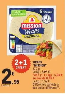 E.Leclerc MISSION Wraps offre