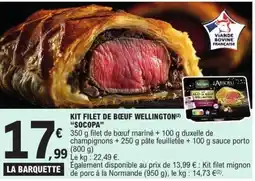 E.Leclerc SOCOPA Kit filet de bœuf wellington offre