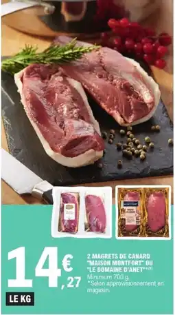 E.Leclerc MAISON MONTFORT 2 magrets de canard offre