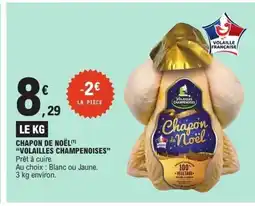 E.Leclerc VOLAILLES CHAMPENOISES chapon de noël offre