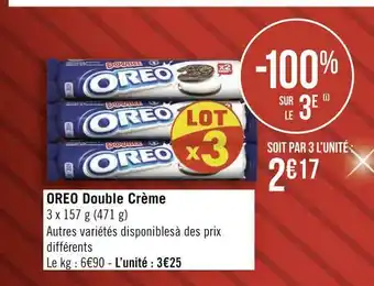 Géant Casino Oreo double crème offre