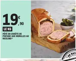 E.Leclerc Pâté en croûte de pintade aux morilles au riesling offre