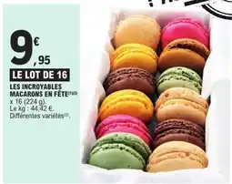 E.Leclerc Les incroyables macarons en fête x 16 offre