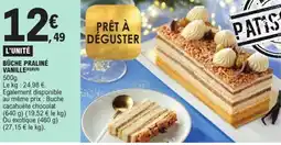 E.Leclerc Bûche praliné vanille offre